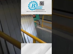 PLC Linha de corte de aço 600 - 1250mm Peso da bobina 10 - 20T bobina OD 1200mm