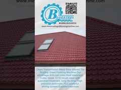 Metcoppo máquina de moldagem de azulejos de aço com lâmina de corte Cr12 15-20m/min velocidade