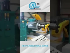 A bobina de aço do metal da tira que corta a linha galvanizou o alumínio de aço da bobina