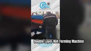 Apresente o rolo da dupla camada de 13-28 estações que forma a largura 1000mm da matéria prima da máquina para você