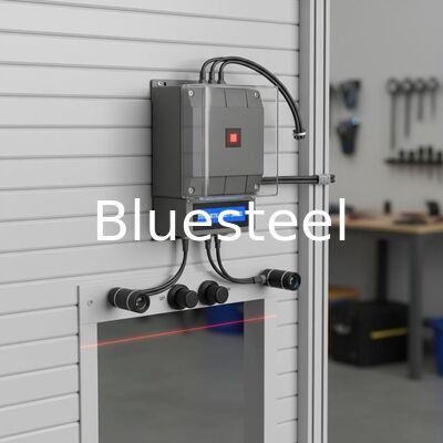 Sistema de controlo PLC Máquina de porta de rolos com sensor fotoelétrico e dispositivo de segurança e velocidade de 10-20 m/min