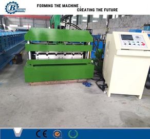 0.3-0.8mm Espessura Máquina de moldagem de rolos de telhado de metal 8-15m/min Velocidade de moldagem ±2mm Tolerância de corte