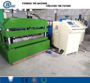 0.3-0.8mm Espessura Máquina de moldagem de rolos de telhado de metal 8-15m/min Velocidade de moldagem ±2mm Tolerância de corte
